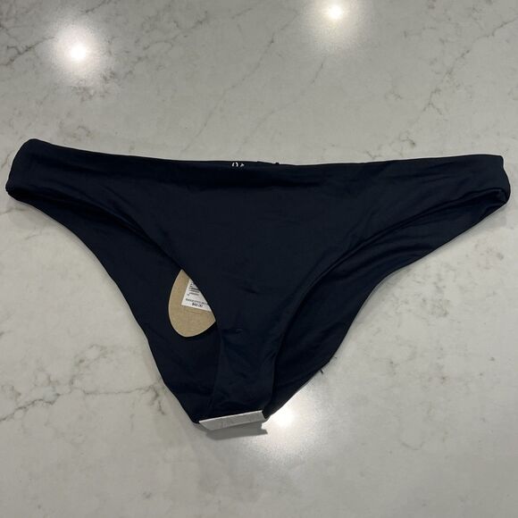 Prana NEW Women's Medium Gemma Reversible Cheeky Bikini Swim Bottom Black - Picture 6 of 11